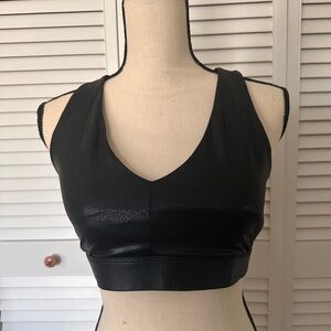 Fabletics Black Faux leather set